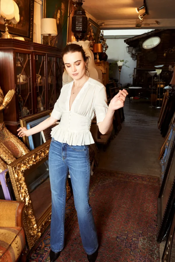 Hosen^Gottseidank Damenjeans Leslie Jeansblau