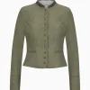 Jacken^Gottseidank Damenmiederjacke Barbara bronzegrün