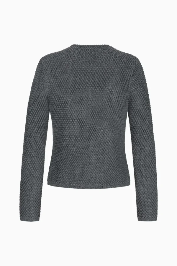 Strick^Gottseidank Damenstrickjacke Agnes zinngrau