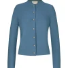 Strick^Gottseidank Damenstrickjacke Aloisia Uni ägäischblau