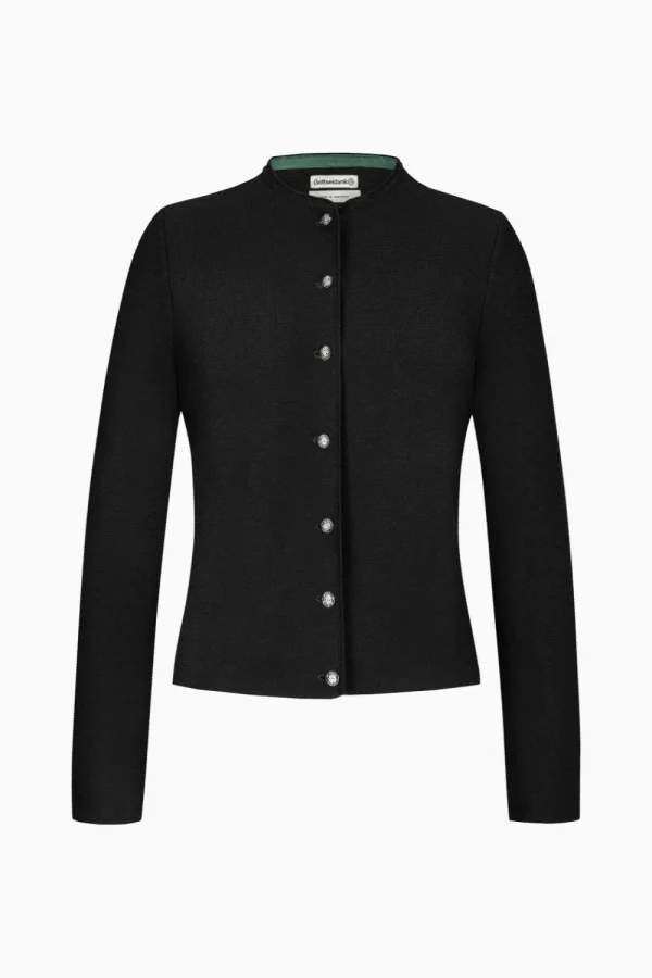 Strick^Gottseidank Damenstrickjacke Aloisia Uni Lakritz