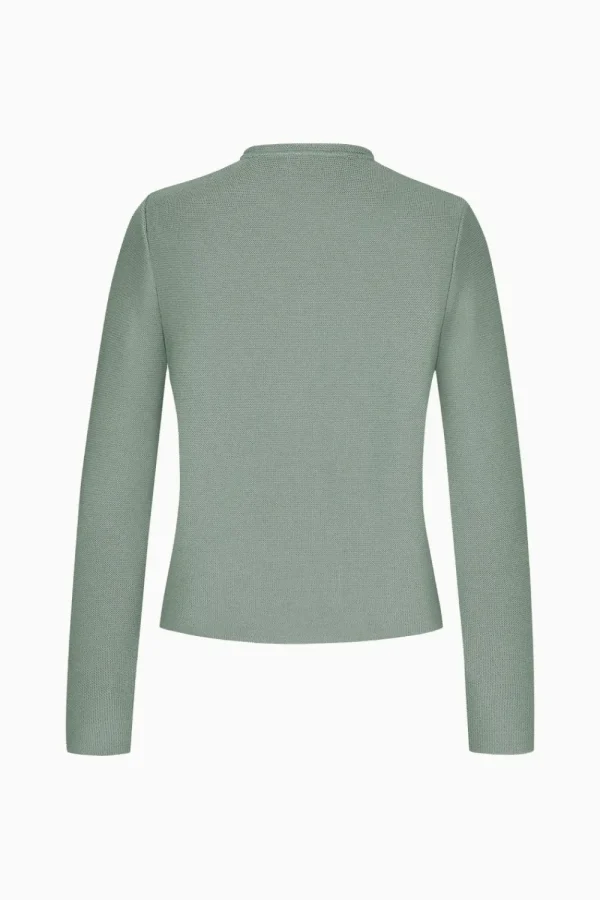 Strick^Gottseidank Damenstrickjacke Aloisia Uni Eukalyptus
