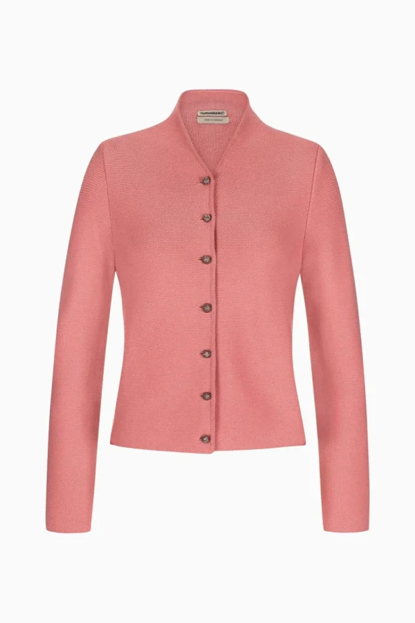 Strick^Gottseidank Damenstrickjacke Anna Uni nelkenrosa