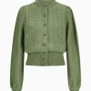 Strick^Gottseidank Damenstrickjacke Lea matcha