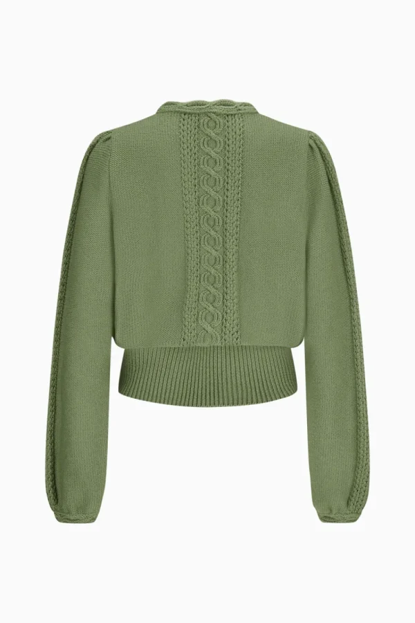Strick^Gottseidank Damenstrickjacke Lea matcha