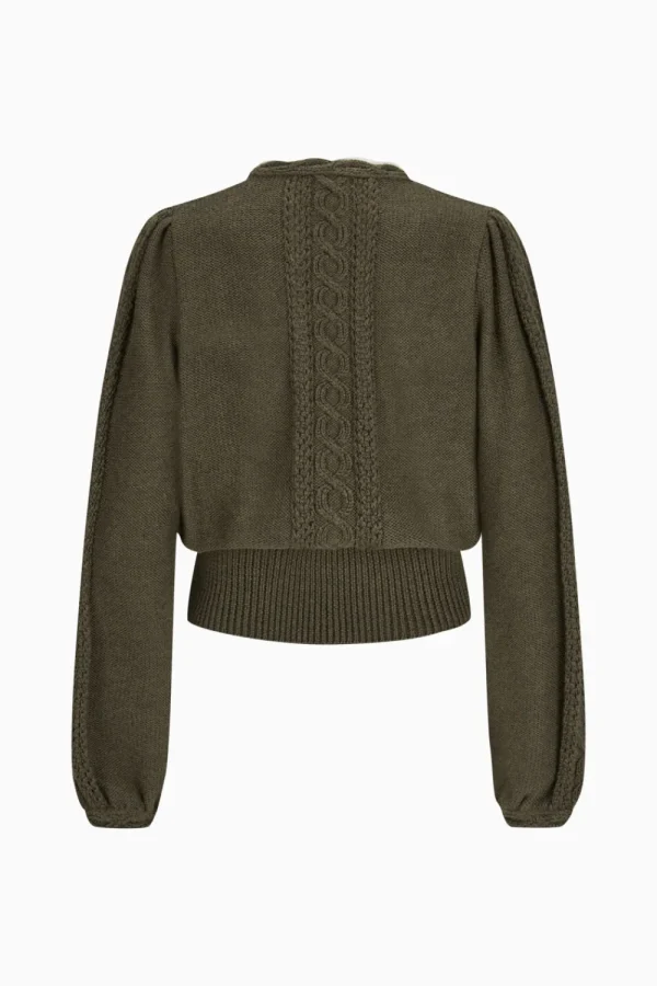 Strick^Gottseidank Damenstrickjacke Lea olivbraun
