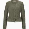 Strick^Gottseidank Damenstrickjacke Lene thymian