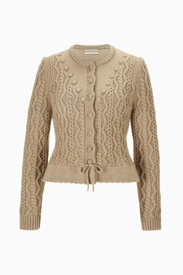 Strick^Gottseidank Damenstrickjacke Lene camel