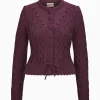 Strick^Gottseidank Damenstrickjacke Lene merlotrot