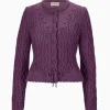 Strick^Gottseidank Damenstrickjacke Lene midnight lilac
