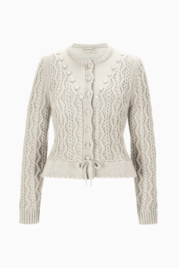 Strick^Gottseidank Damenstrickjacke Lene chamois