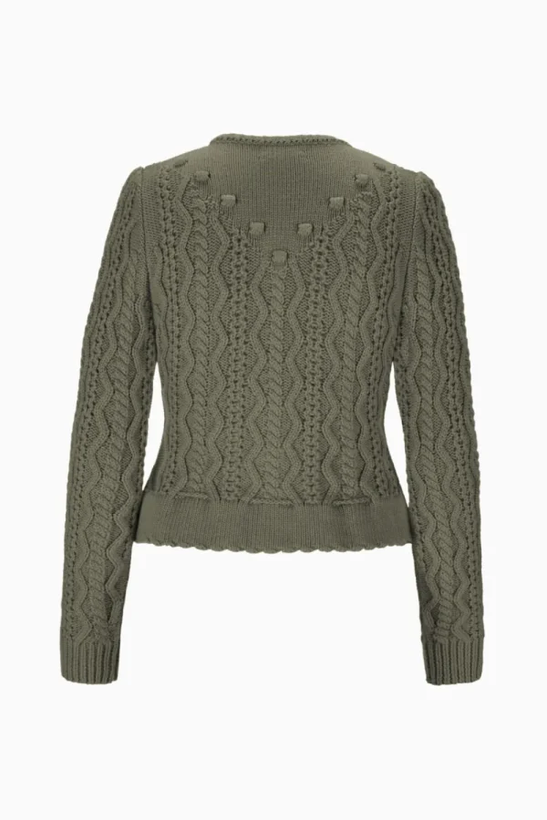 Strick^Gottseidank Damenstrickjacke Lene thymian