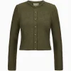 Strick^Gottseidank Damenstrickjacke Mirl olivbraun
