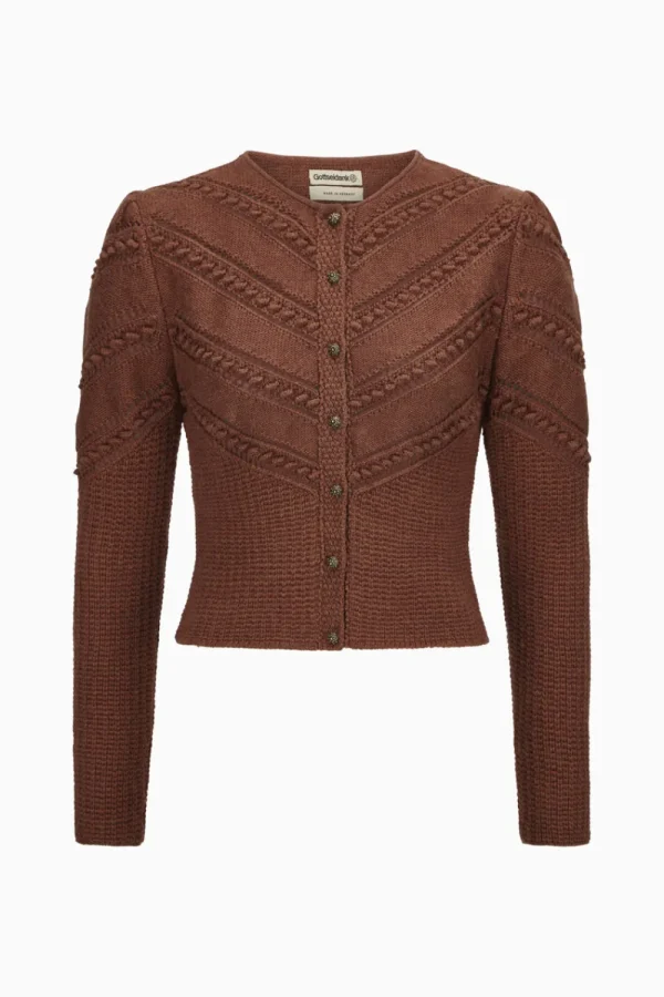 Strick^Gottseidank Damenstrickjacke Ophelia rost