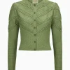 Strick^Gottseidank Damenstrickjacke Ophelia matcha