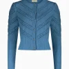 Strick^Gottseidank Damenstrickjacke Ophelia ägäischblau