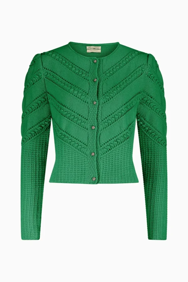 Strick^Gottseidank Damenstrickjacke Ophelia amazonasgrün
