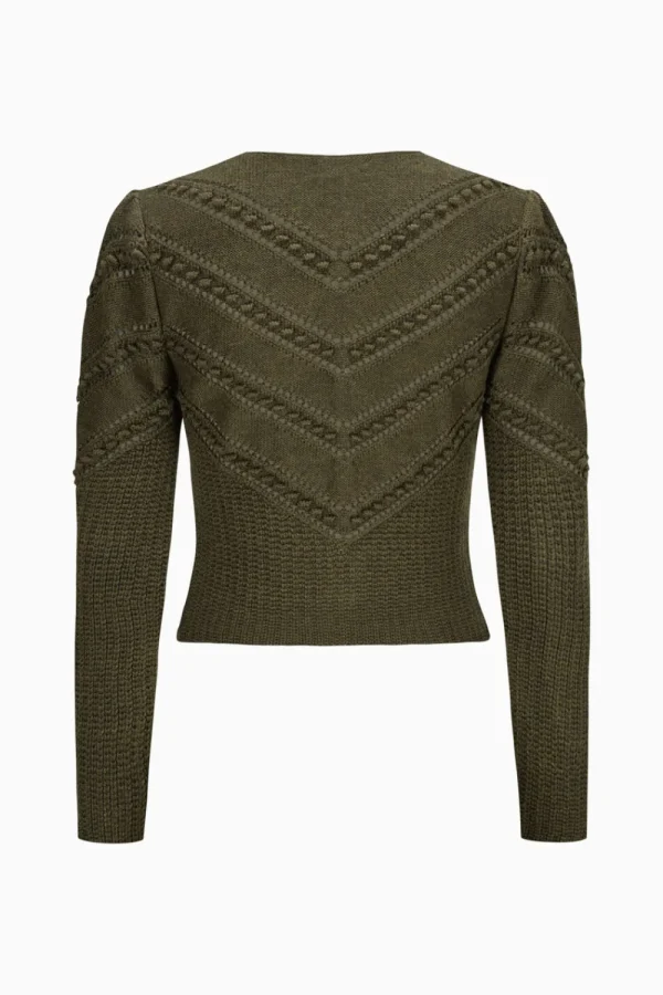 Strick^Gottseidank Damenstrickjacke Ophelia olivbraun
