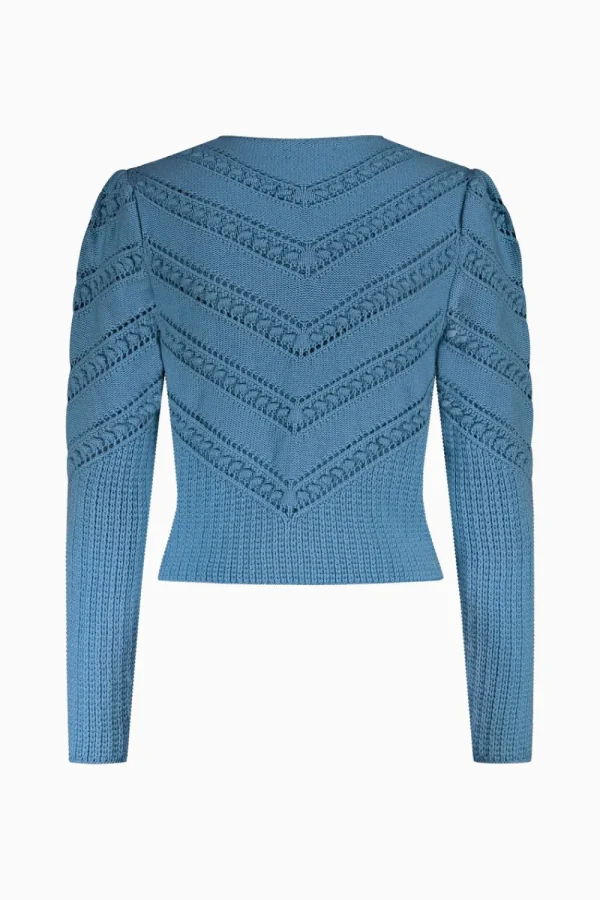 Strick^Gottseidank Damenstrickjacke Ophelia ägäischblau