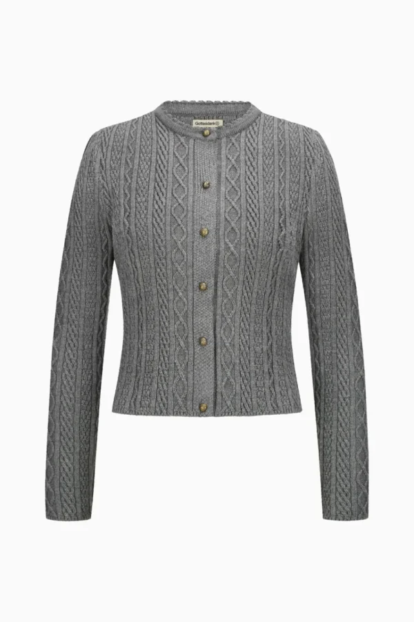 Strick^Gottseidank Damenstrickjacke Sophia zinngrau