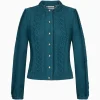 Strick^Gottseidank Damenstrickjacke Ulla tief blaugrün
