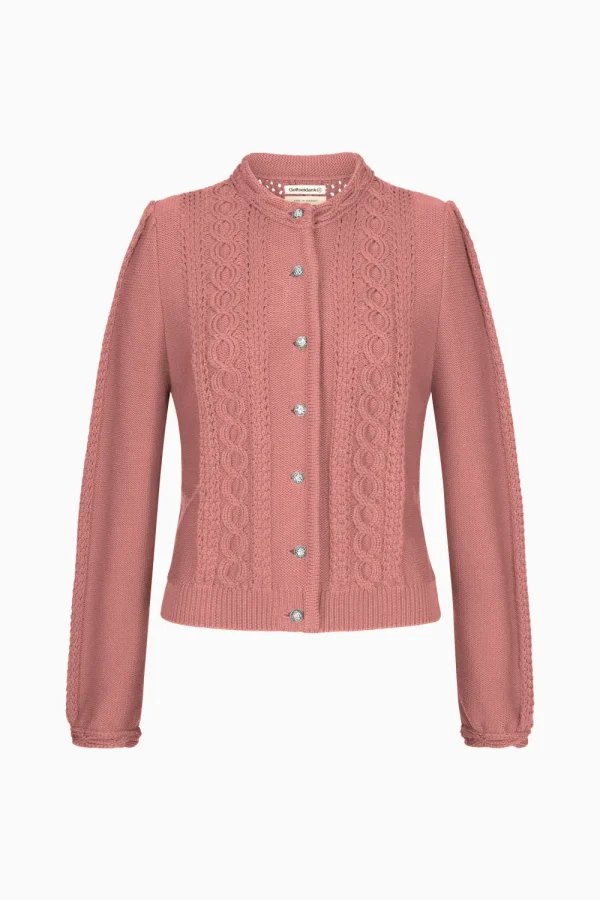 Strick^Gottseidank Damenstrickjacke Ulla nelkenrosa