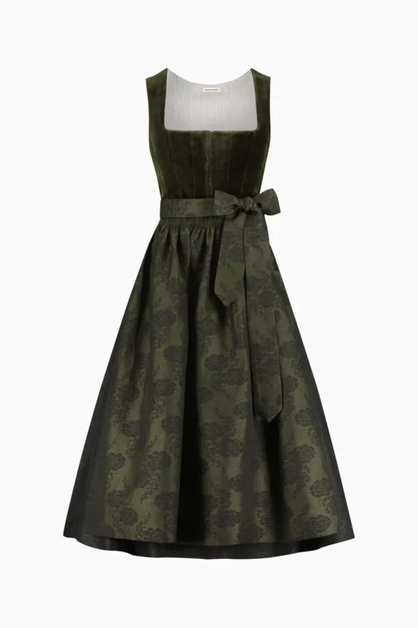 Dirndl^Gottseidank Dirndl Antonia bronzegrün