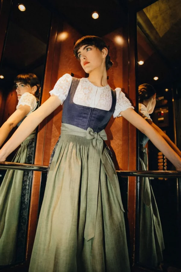Dirndl^Gottseidank Dirndl Antonia schiefergrau