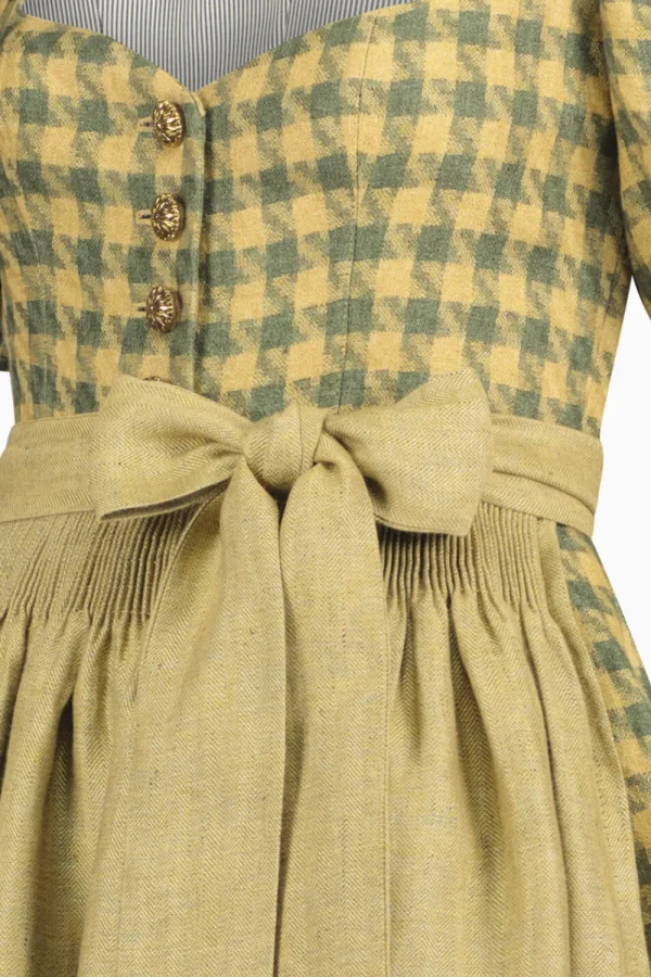 Dirndl^Gottseidank Dirndl Carolina bronzegrün