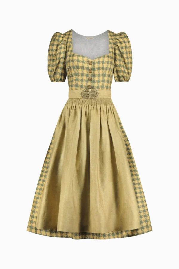 Dirndl^Gottseidank Dirndl Carolina bronzegrün