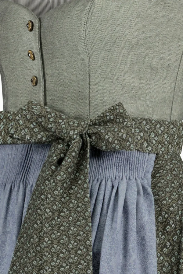 Dirndl^Gottseidank Dirndl Hanne grey green