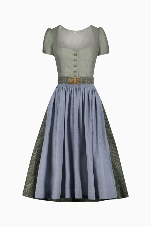 Dirndl^Gottseidank Dirndl Hanne grey green