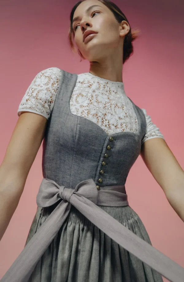 Dirndl^Gottseidank Dirndl Hedi felsgrau