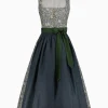 Dirndl^Gottseidank Dirndl Monika jeansblau