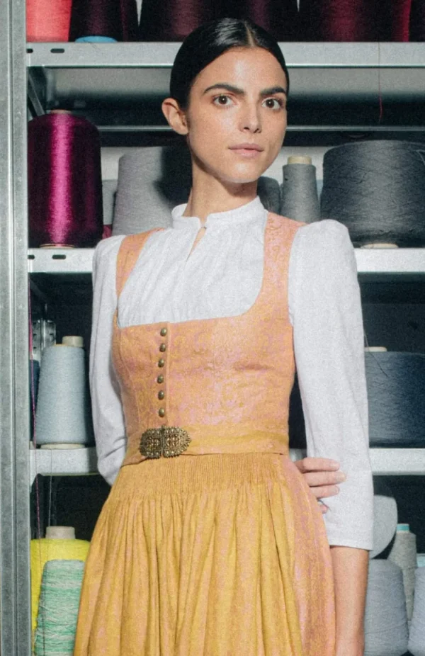 Dirndl^Gottseidank Dirndl Monika grapefruit
