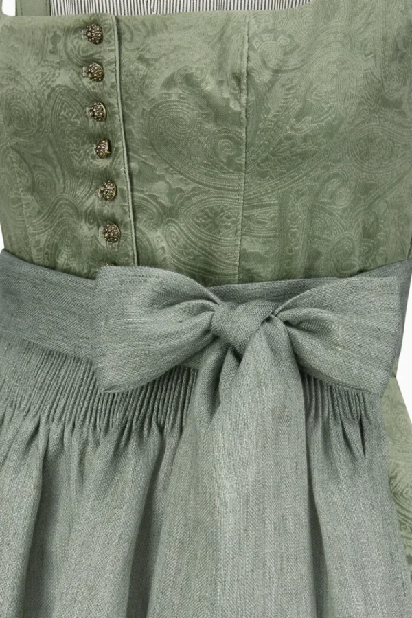 Dirndl^Gottseidank Dirndl Monika salbeigrün