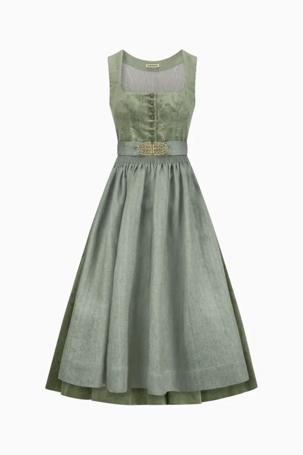 Dirndl^Gottseidank Dirndl Monika salbeigrün