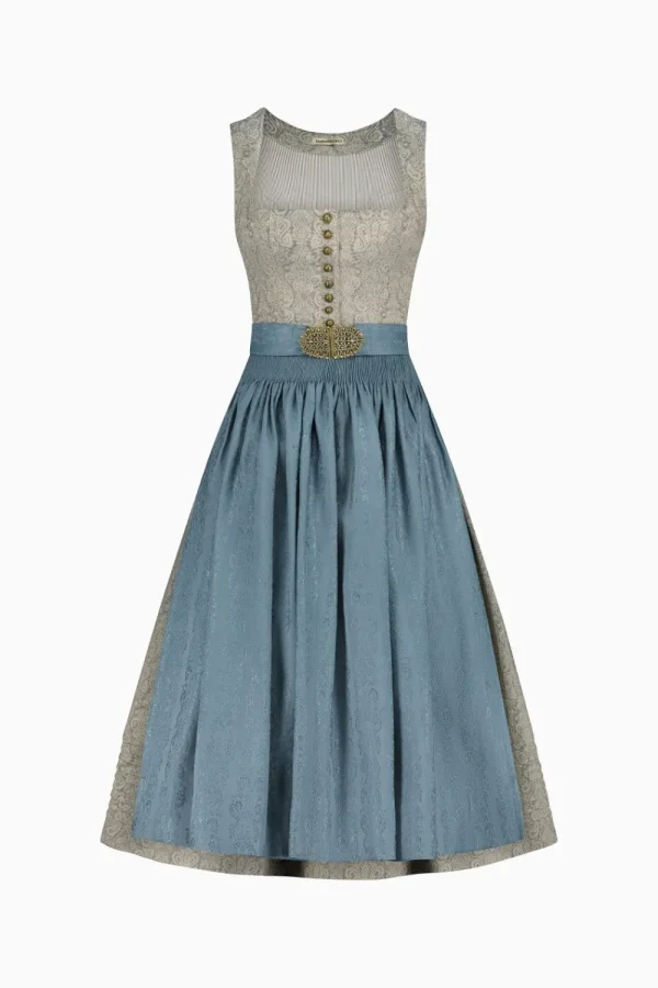 Dirndl^Gottseidank Dirndl Monika eisblau
