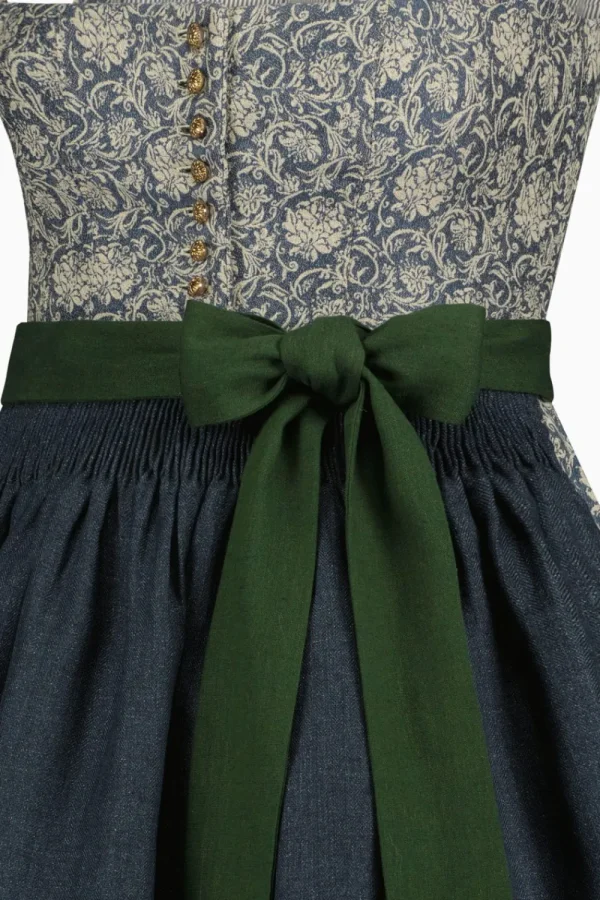 Dirndl^Gottseidank Dirndl Monika jeansblau