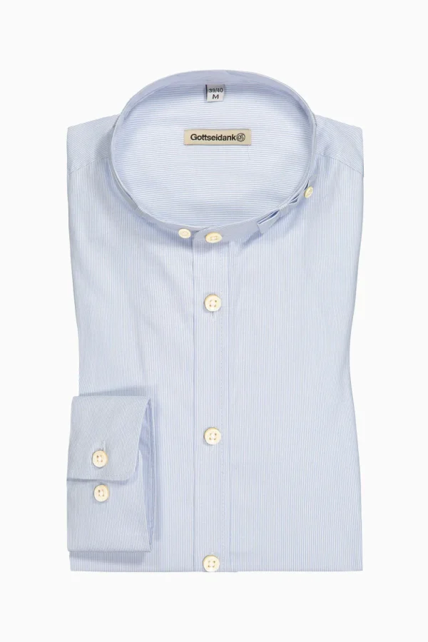 Hemden^Gottseidank Herrenhemd Lenz babyblau