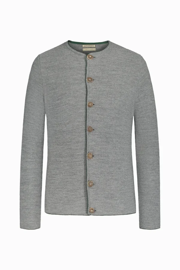 Strick^Gottseidank Herrenstrickjacke Aloisius kiesel