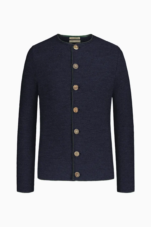 Strick^Gottseidank Herrenstrickjacke Aloisius Tintenblau