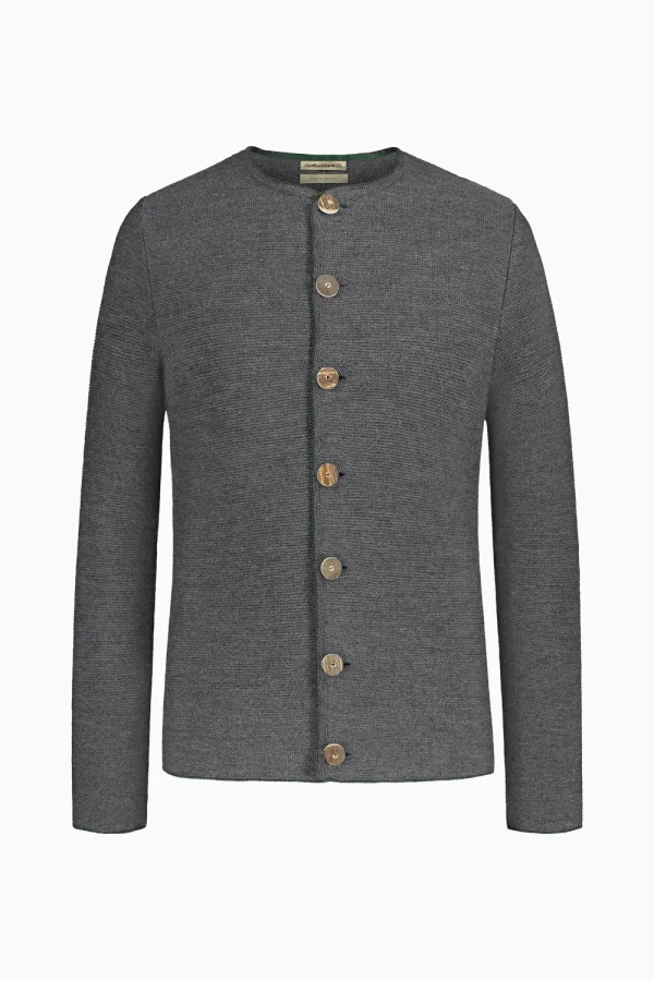 Strick^Gottseidank Herrenstrickjacke Aloisius asphalt