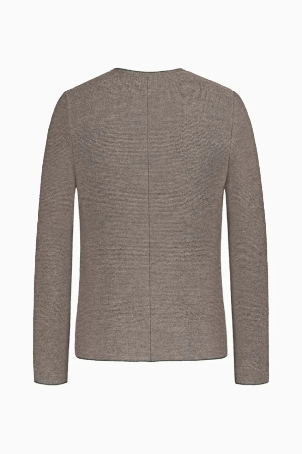 Strick^Gottseidank Herrenstrickjacke Aloisius Stein
