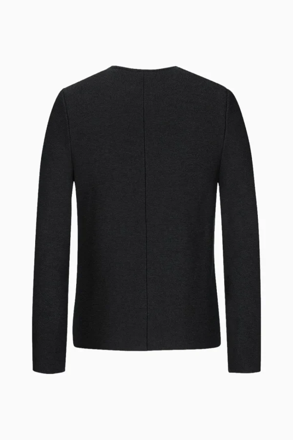 Strick^Gottseidank Herrenstrickjacke Aloisius Uni Kaviarschwarz