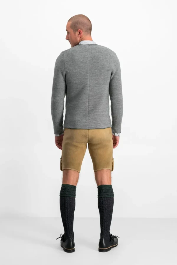 Strick^Gottseidank Herrenstrickjacke Aloisius kiesel