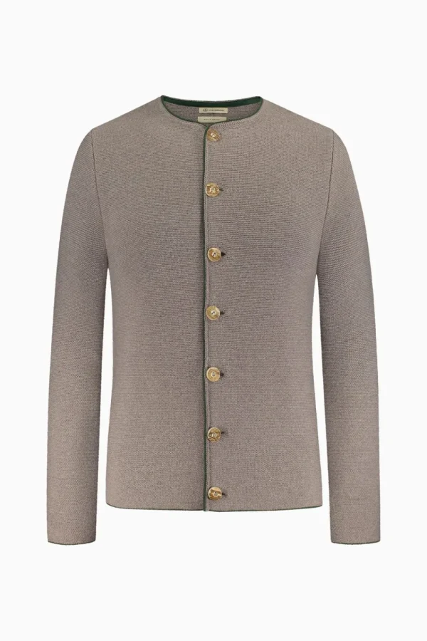 Strick^Gottseidank Herrenstrickjacke Anselm Stein