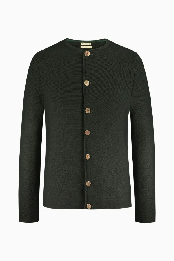 Strick^Gottseidank Herrenstrickjacke Anselm Uni Rosmarin