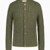 Strick^Gottseidank Herrenstrickjacke Anton Uni bronzegrün