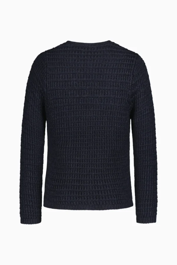 Strick^Gottseidank Herrenstrickjacke Anton Uni carbonblau